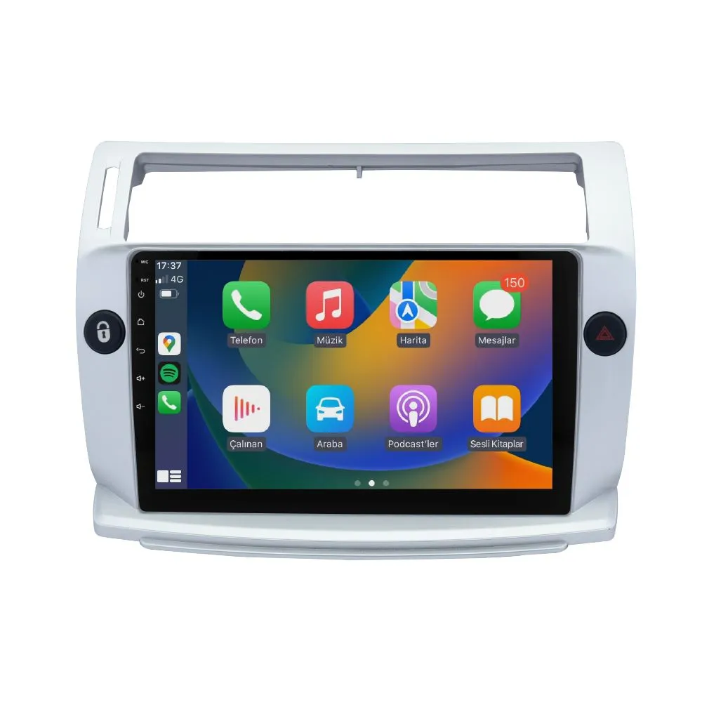 Citroen C-4 2005-11 9" Android Auto Apple CarPlay multimedya sistemi - Sultanbeyli Pendik Kartal montaj