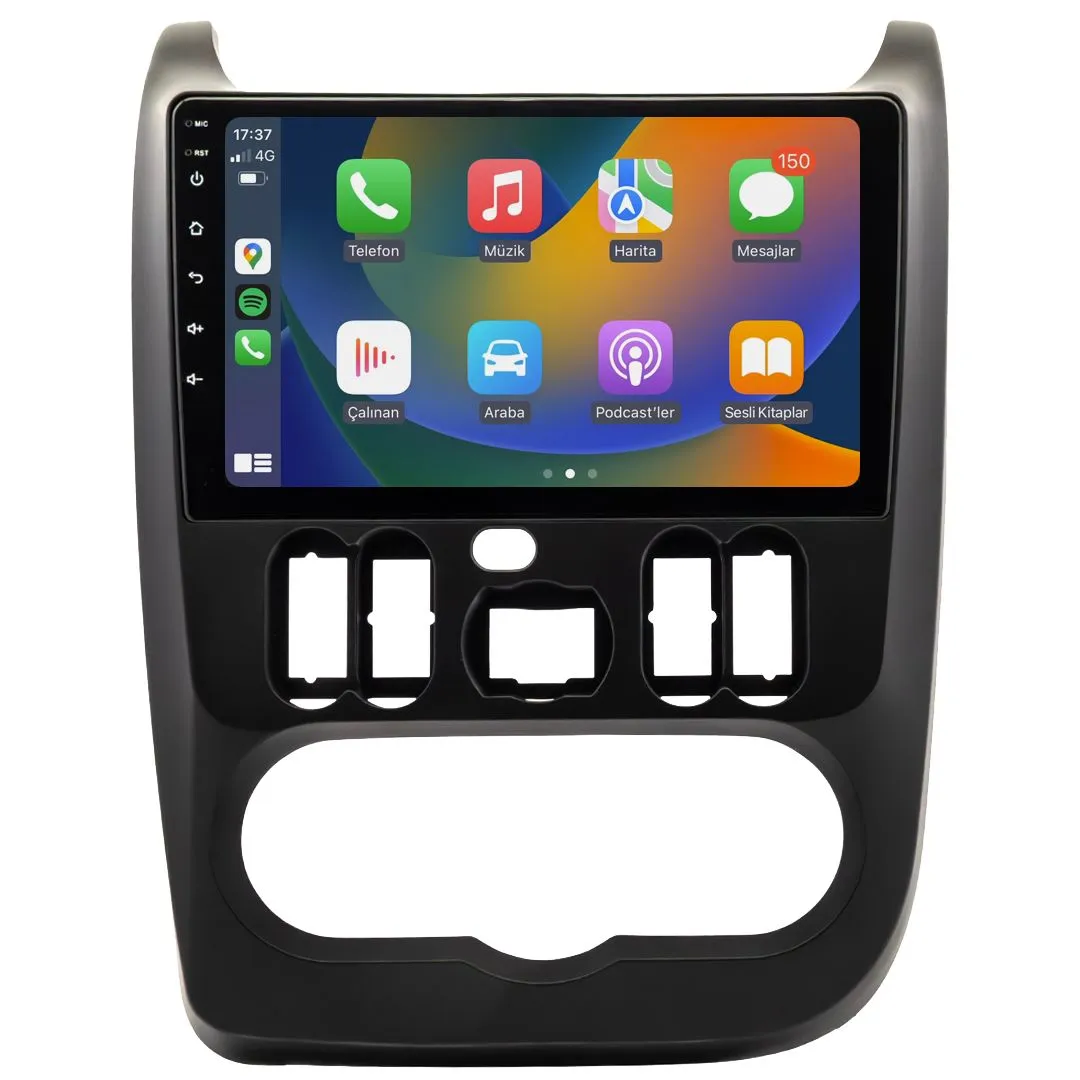 Dacia Logan 2005-12 9" Android Auto Apple CarPlay multimedya sistemi - Sultanbeyli Pendik Kartal montaj