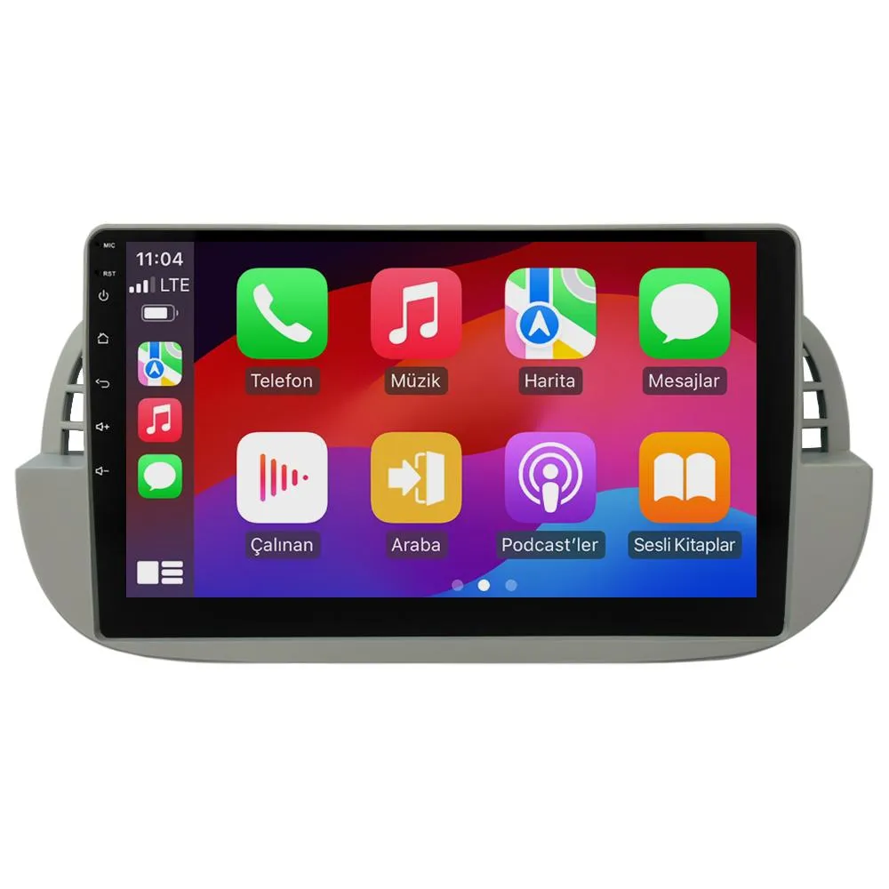 Fiat 500 2008-14 9" Android Auto Apple CarPlay multimedya sistemi - Sultanbeyli Pendik Kartal montaj