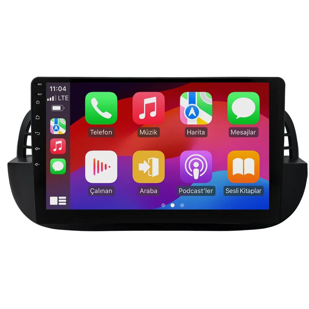Fiat 500 2008-14 9" Android Auto Apple CarPlay multimedya sistemi - Sultanbeyli Pendik Kartal montaj