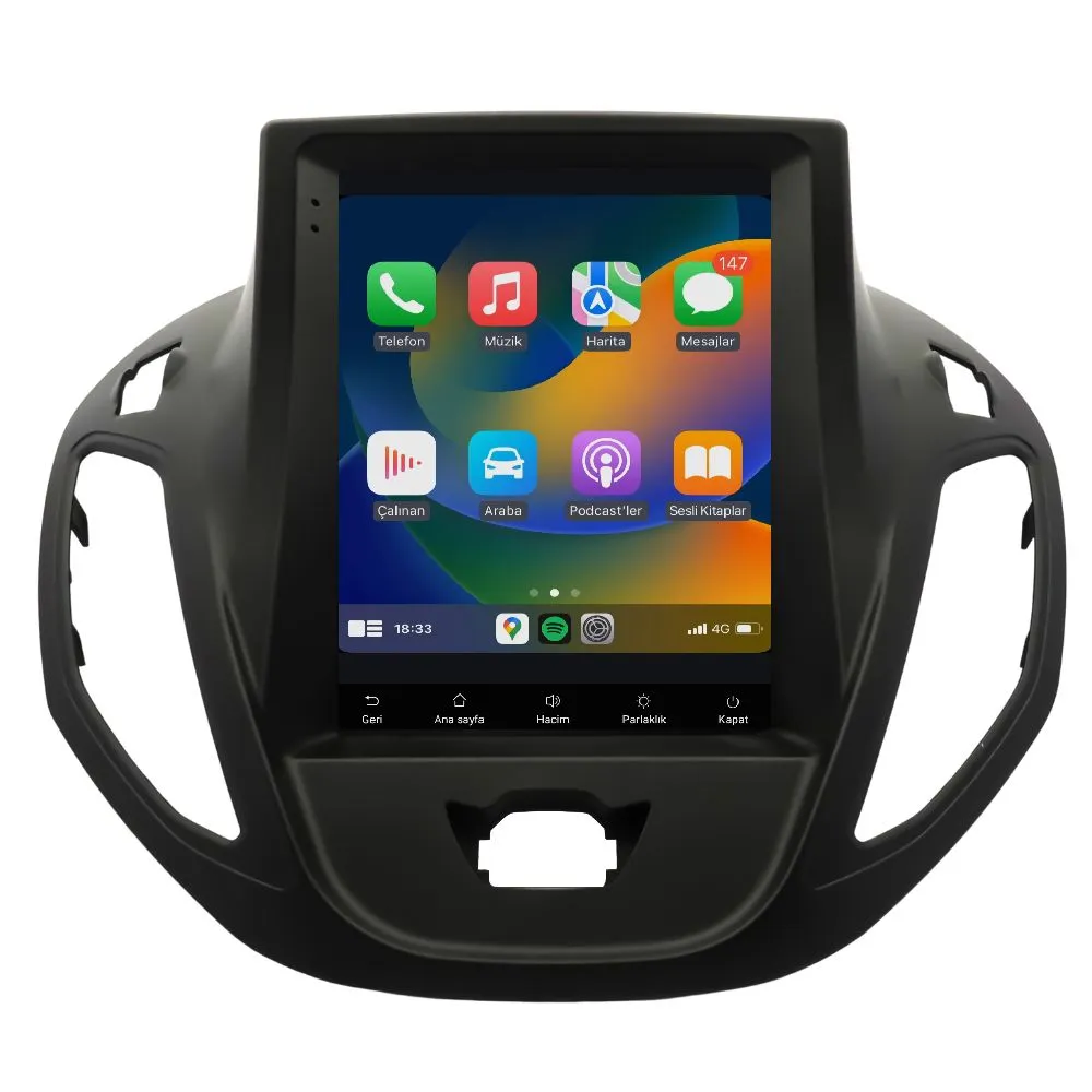 Ford Courier 2013-24 9.7" Android Auto Apple CarPlay multimedya sistemi - Sultanbeyli Pendik Kartal montaj