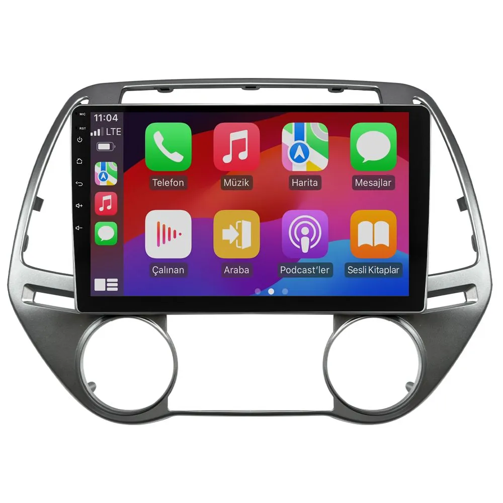 Hyundai i20 2008-12 9" Android Auto Apple CarPlay multimedya sistemi - Sultanbeyli Pendik Kartal montaj