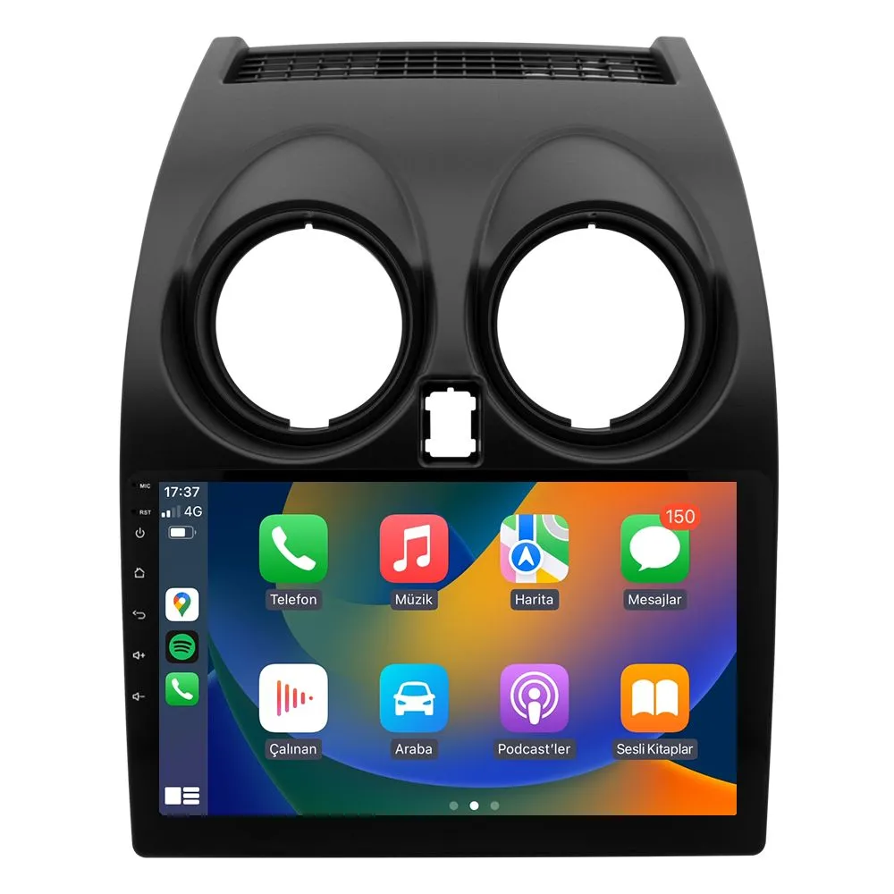 Nissan Qashqai 2007-13 9" Android Auto Apple CarPlay multimedya sistemi - Sultanbeyli Pendik Kartal montaj