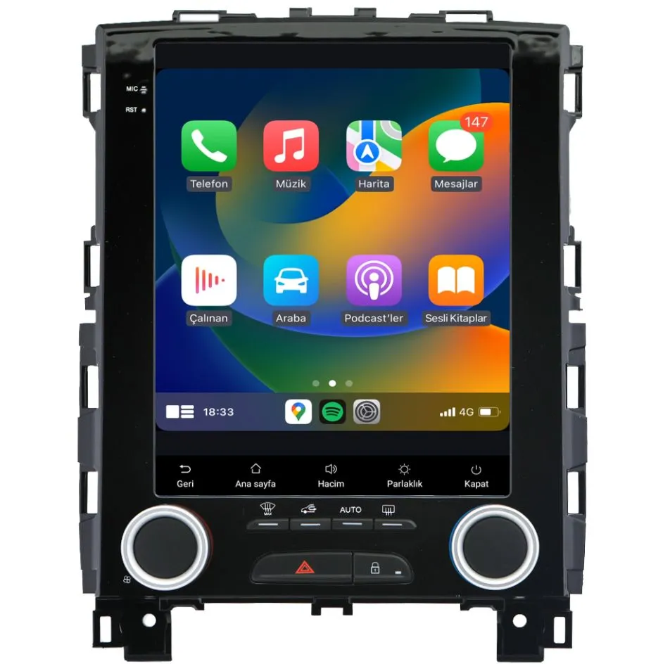 Renault Megane 4 2016-24 9.7" Android Auto Apple CarPlay multimedya sistemi - Sultanbeyli Pendik Kartal montaj
