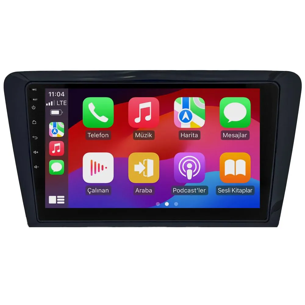 Skoda Rapid 2014-18 10" Android Auto Apple CarPlay multimedya sistemi - Sultanbeyli Pendik Kartal montaj