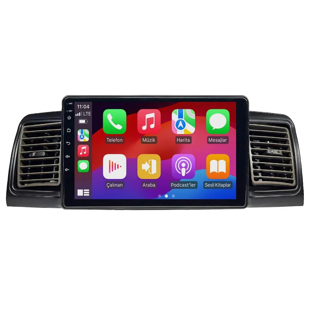 Toyota Corolla 2002-2006 9" Android Auto Apple CarPlay multimedya sistemi - Sultanbeyli Pendik Kartal montaj